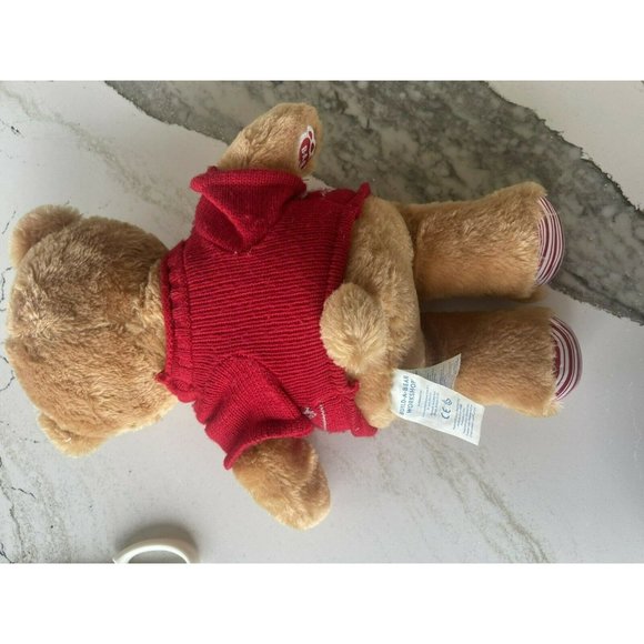 BUILD A BEAR Peppermint Paws Candy Cane Bear Full Size Plush With Sweater - Picture 3 of 10